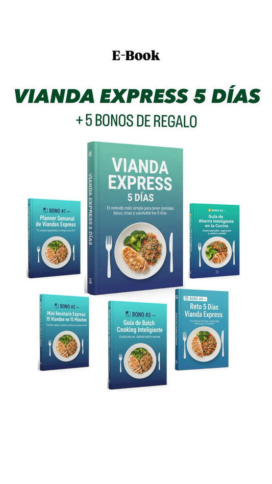 Menu semanal express: viandas express 5 dias