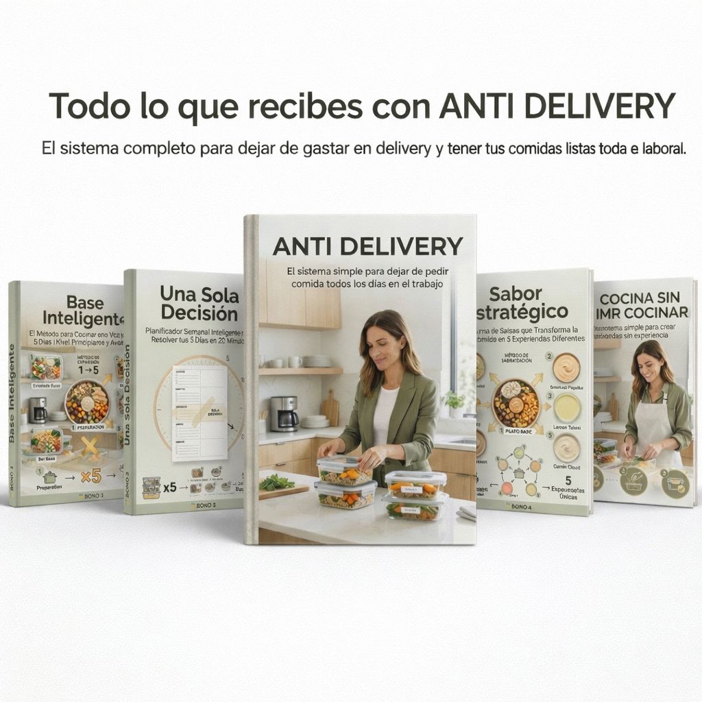 ANTI DELIVERY: El Sistema Simple para dejar listas tus viandas de la semana en una sola tarde