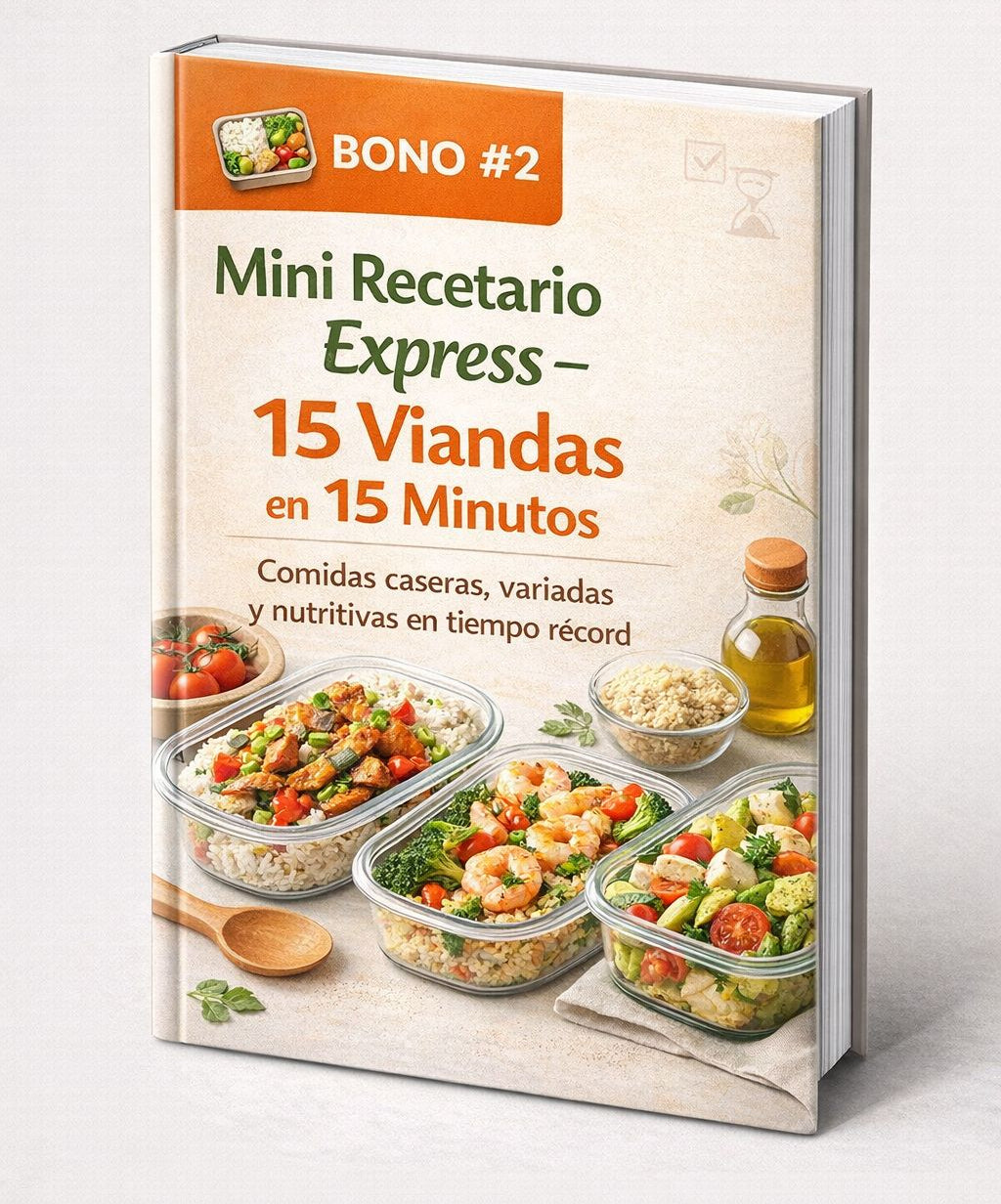 MENU SEMANAL: VIANDAS EXPRESS 5 DIAS + 10 BONOS DE REGALO